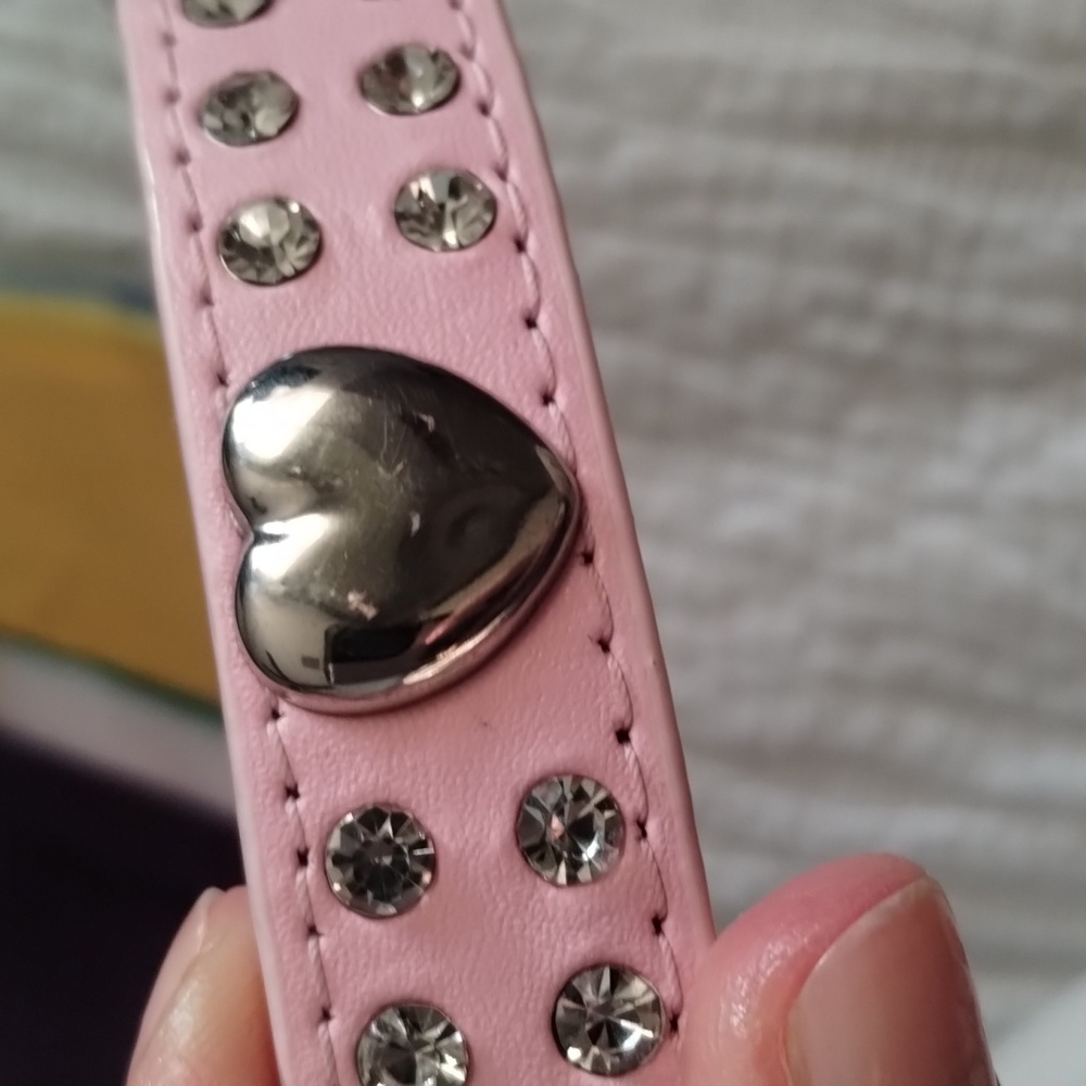 Pink Rhinestone Doggie Collar - Picture 4 of 4
